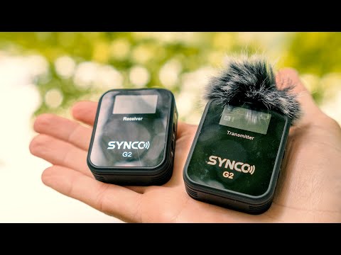 Synco WAir-G2-A2 Ultracompact 2-Person Digital Wireless Lavalier Microphone  System for Cameras & Mobile Devices (2.4 GHz)