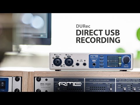 The Direct USB Recording converts the Fireface UFX Series