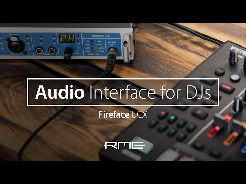 DJ with RME Audio Fireface UCX - RME Audio Interfaces